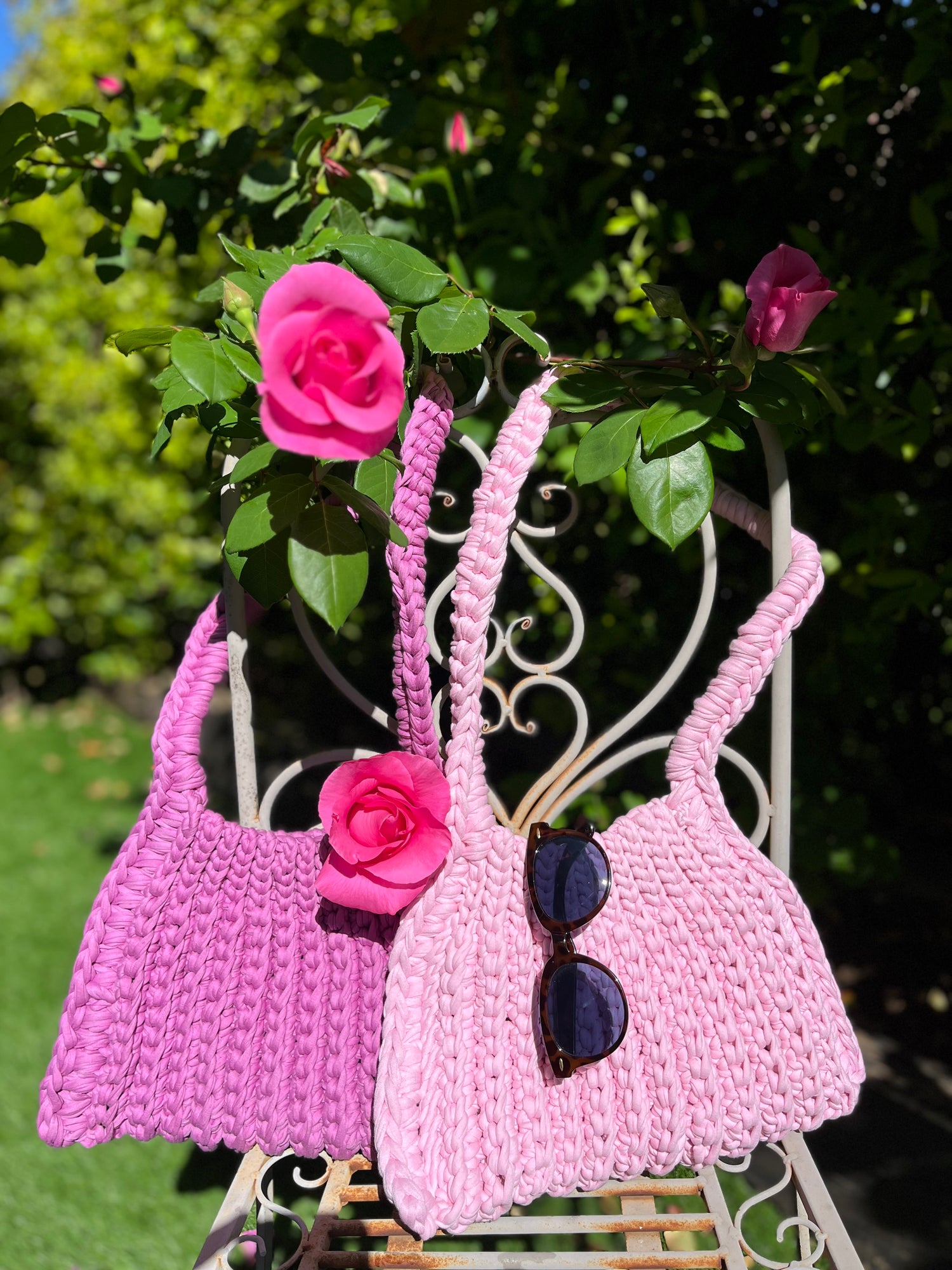 Bolso de hombro a crochet