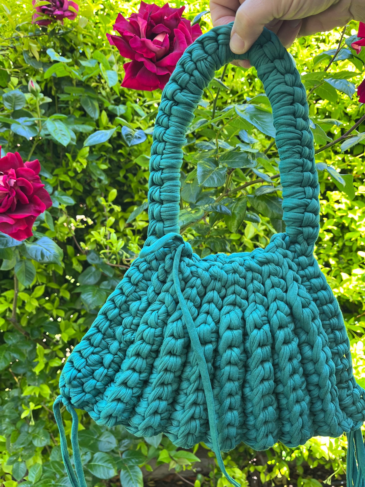 Bolso de hombro a crochet verde / bolso de hombro a crochet tendencia tendencia / bolso a crochet verano / bolso a crochet boda / bolso a crochet graduación