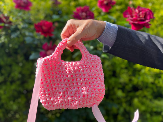Mini bolso de mano a crochet / Mini bolso comunión
