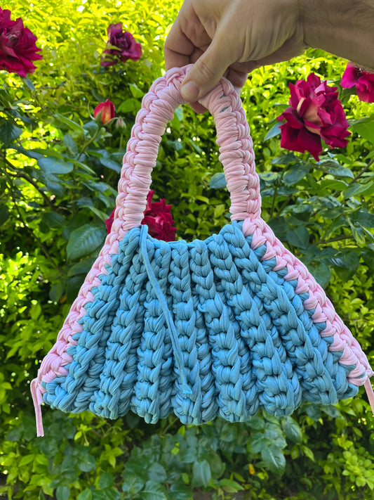 Bolso de mano a crochet / mini bolso a crochet boda / comunión / graduación/Bolso original