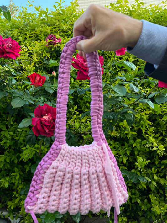 Mini bolso kids / Mini bolso de hombro a crochet kids