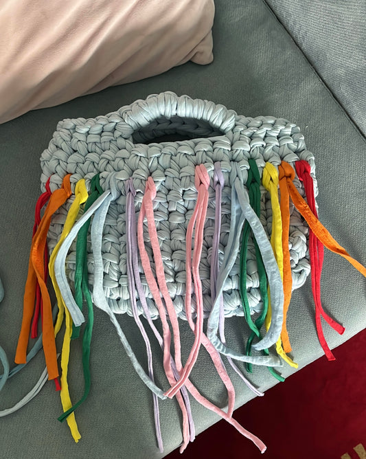 Mini bolso de mano a crochet / mini bolso de mano tendencia / mini bolso a crochet azul / mini bolso de mano boda / mini bolso a crochet boda / mini bolso a crochet original